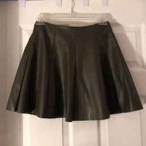 5/48 faux leather mini skirt